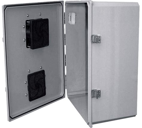 ventilated metal electrical enclosure|nema 3r enclosure with fan.